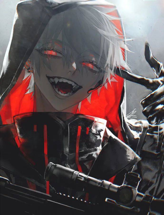 被这个病娇中二少年吸引住!厚涂日系绘画风格d