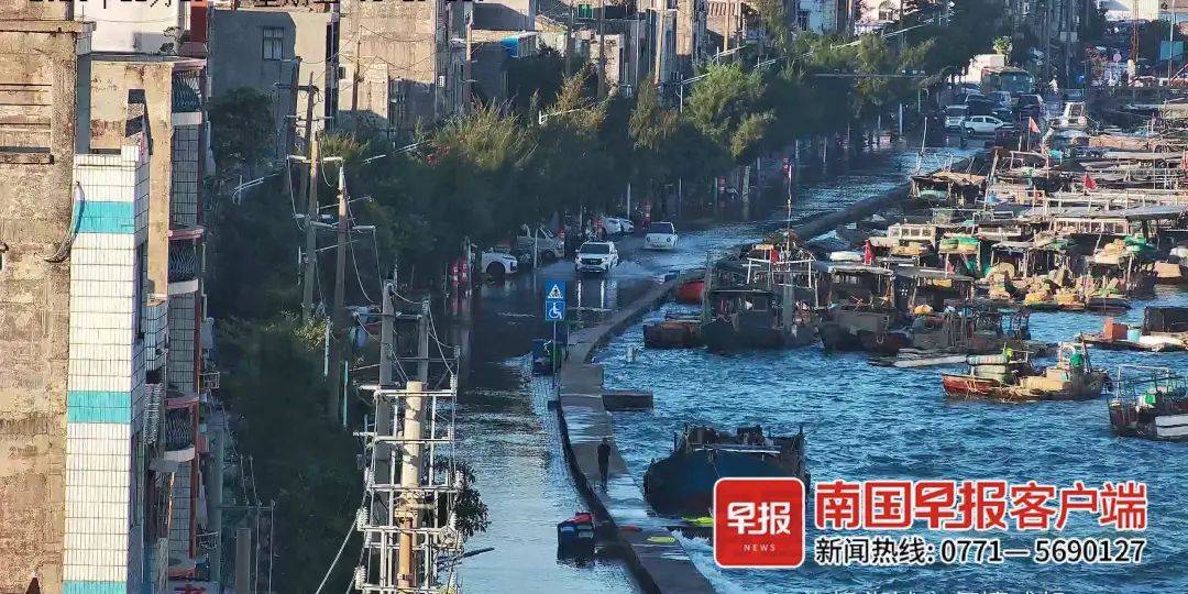 突发，大量海水灌入北海市区！部门：系天文大潮所致