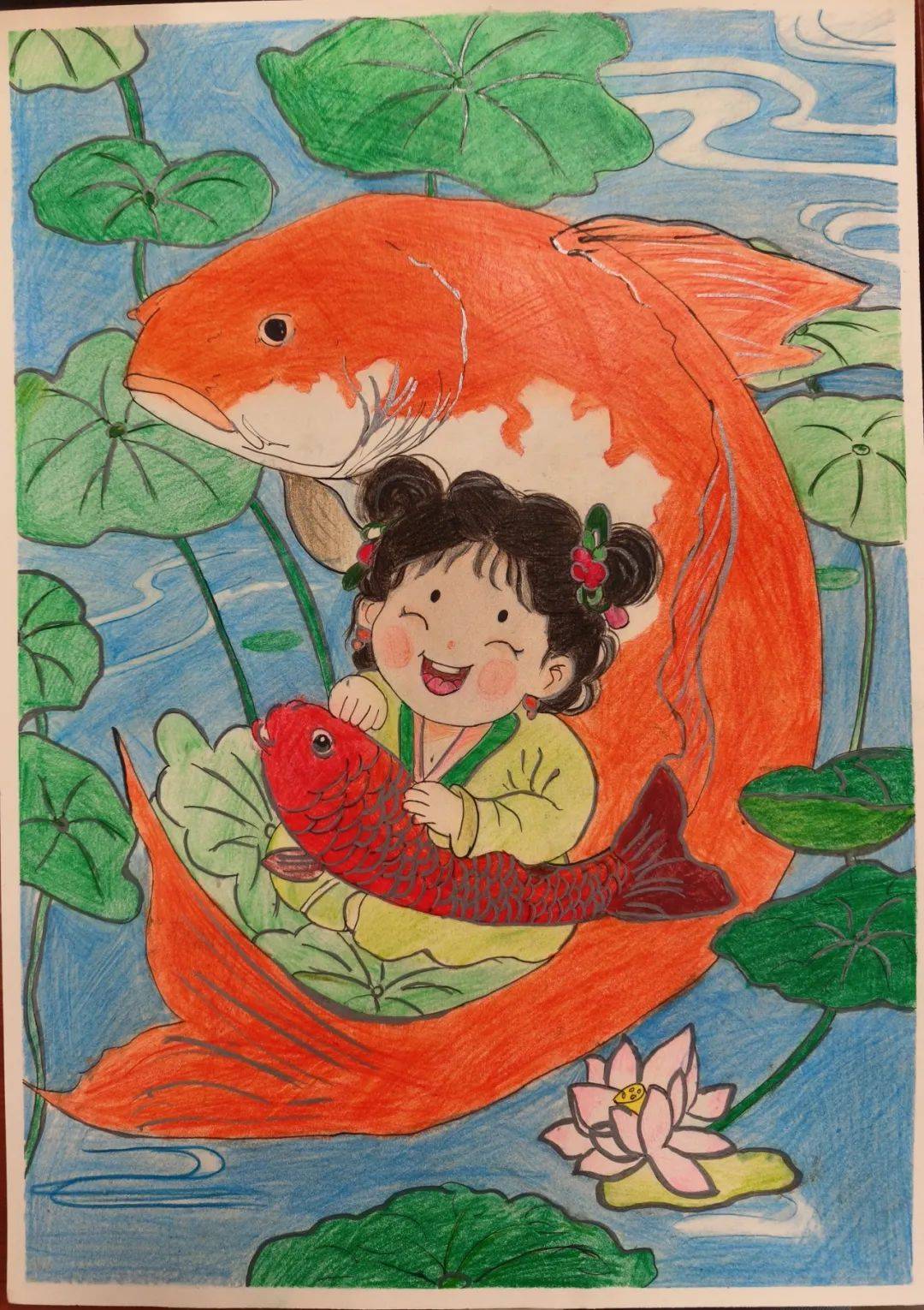 金钟小学:传承非遗之美 共绘杨柳青年画