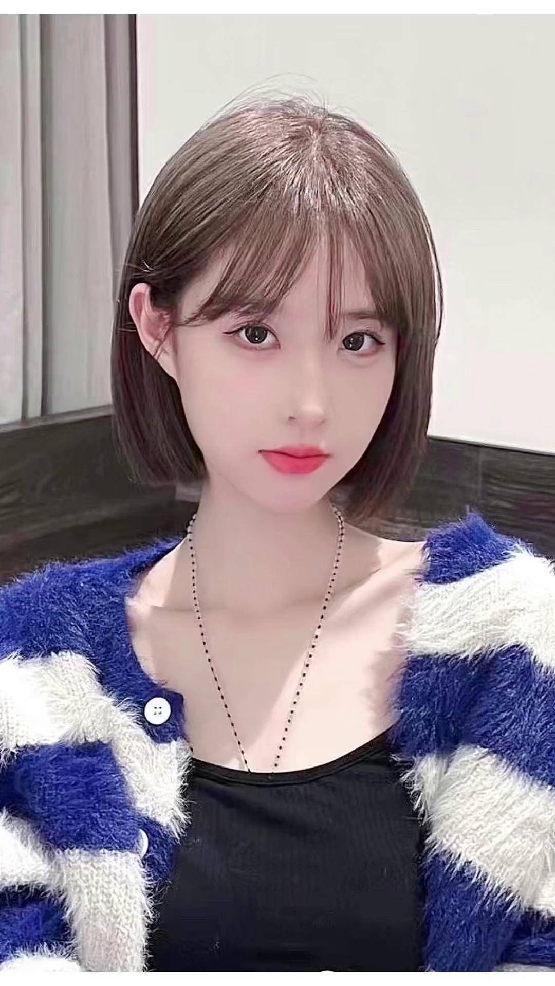 甜美减龄一刀齐短发裁剪教程美发技术分享 技术分享