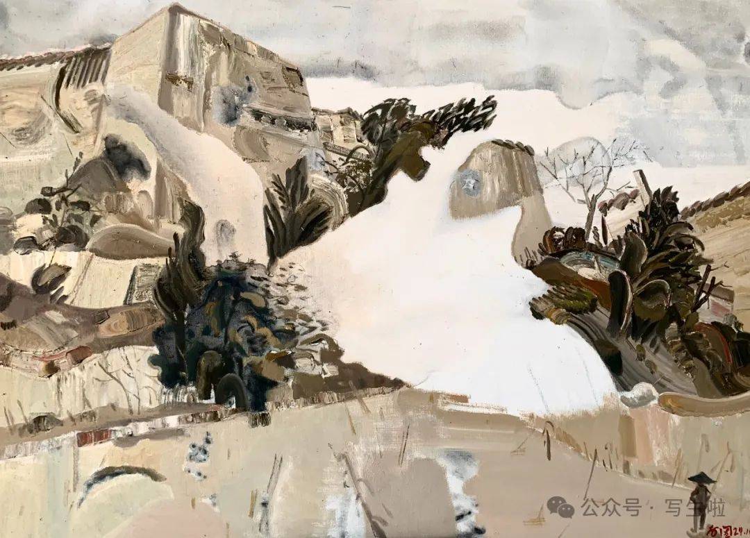 【写生啦】在边际 | 白固2024写生新作_cm_油画_布面