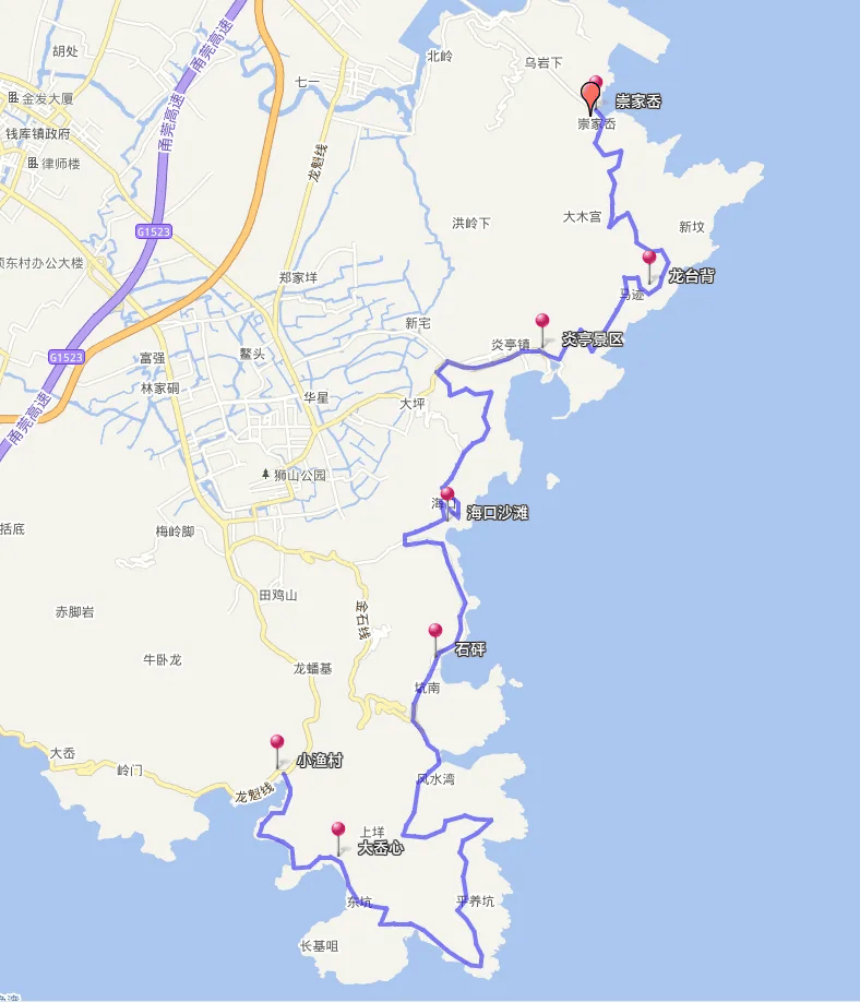 苍南219省道全程线路图图片