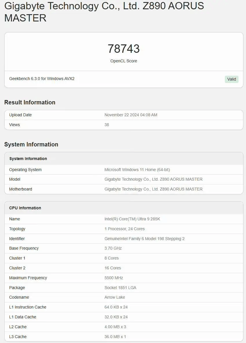 英特尔锐炫Arc B580显卡现身Geekbench，确认20个Xe²核心、12GB显存