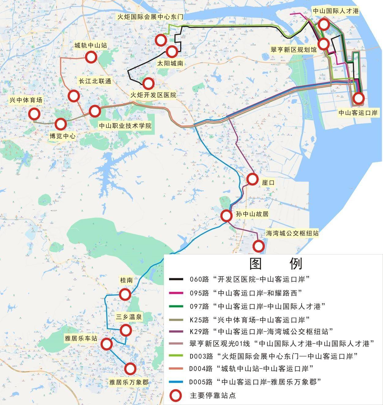 中山民古路线路图图片