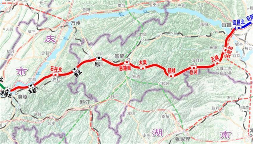 渝宜高铁最新线路图图片