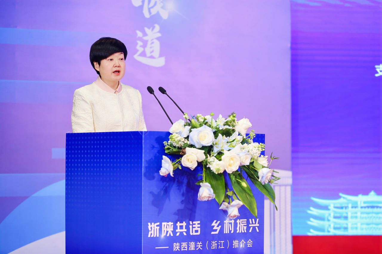 陕西潼关县委书记 于娟侠"浙陕共话"对话一方的嘉宾,陕西潼关县委书记