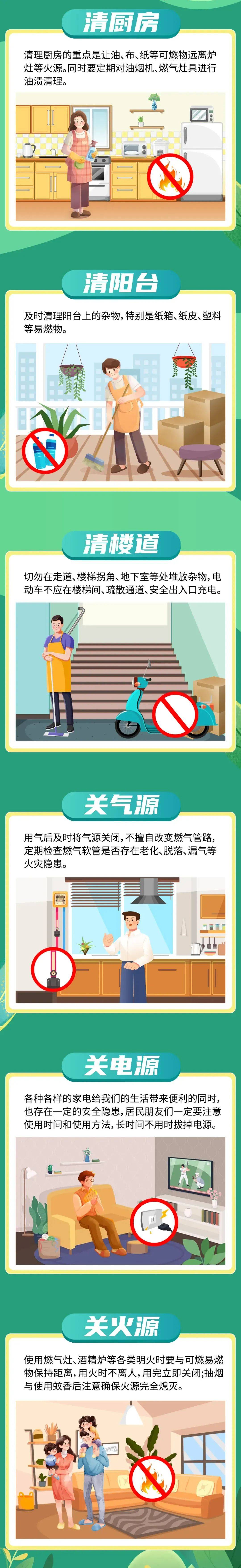 为了您和家人的安全,从身边的小事做起,定期排查家庭火灾隐患,防患于