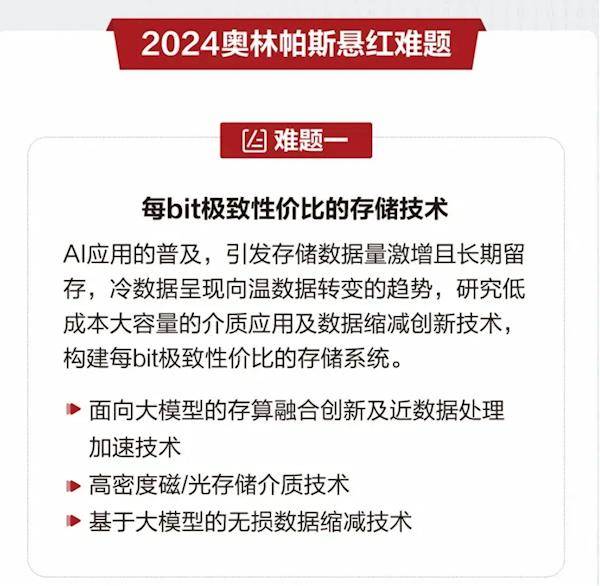 华为悬赏300万向全球求解AI时代存储技术难题 华为悬赏300万向全球求解AI时代存储技术难题