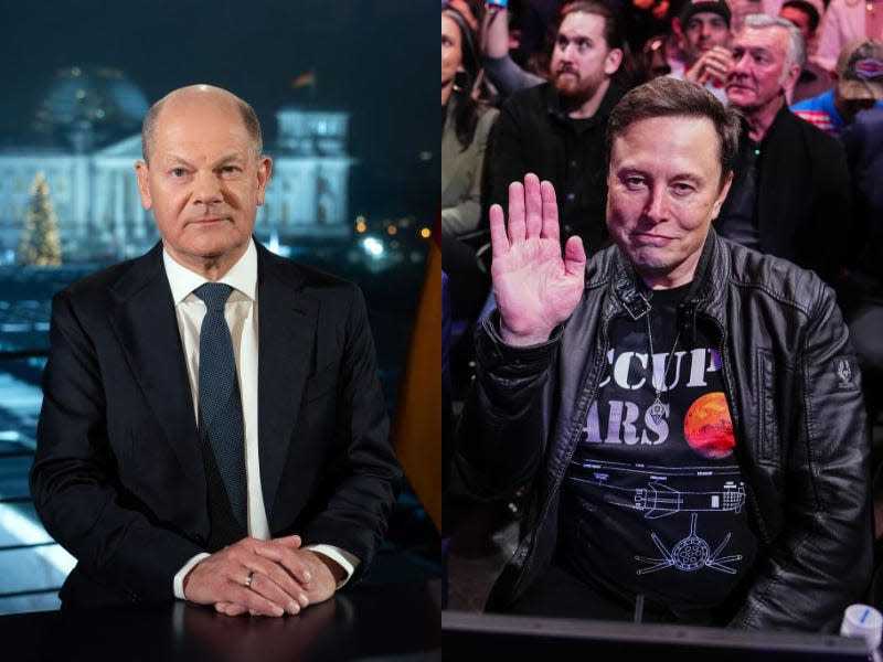 马斯克发出“傻瓜”嘲讽后，德国总理朔尔茨回应：巨魔