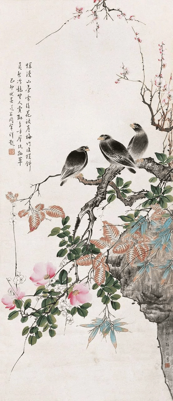 顏伯龍 花鳥 顏伯龍 花鳥