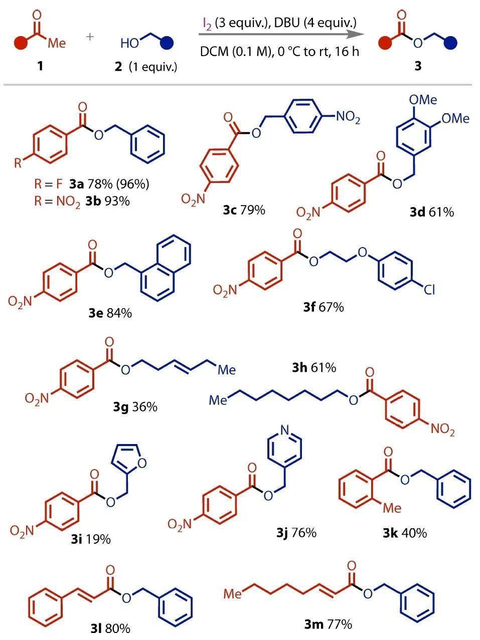 碘仿反应合成酯