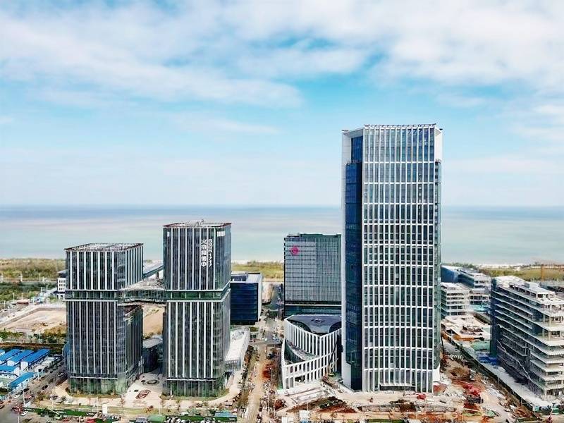 高150米 海口江东新区再添一座标志性建筑_项目_施工方_大厦
