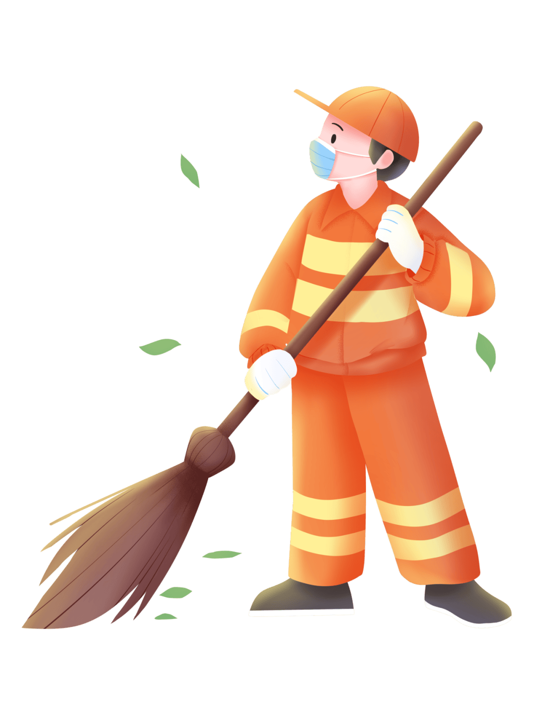 工作的艰辛和不易,特别是环卫工人每天需要重复无数次弯腰捡拾垃圾的