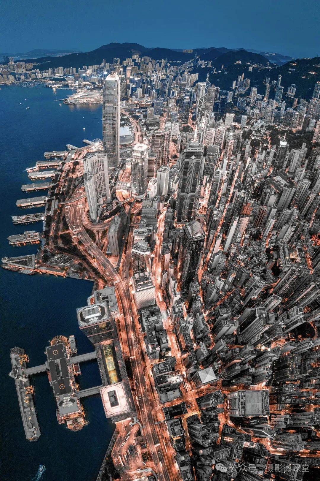 4月港珠澳城市风光维多利亚港大三巴
