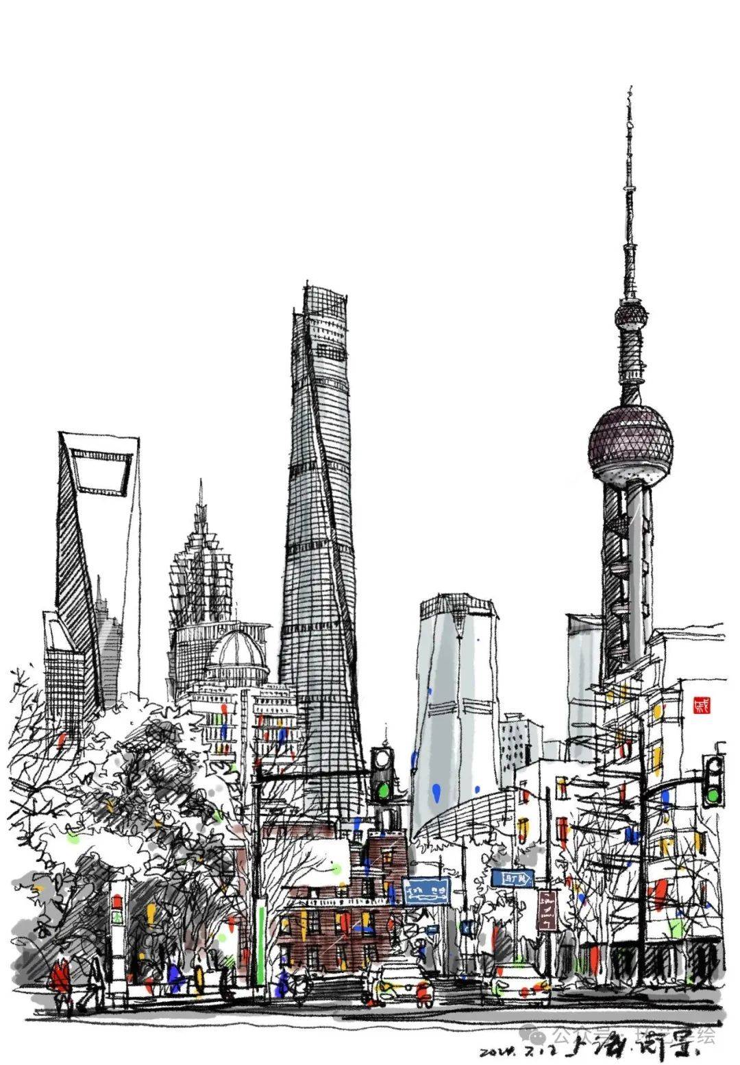 他山之石·艺‖ 建筑手绘临摹合集