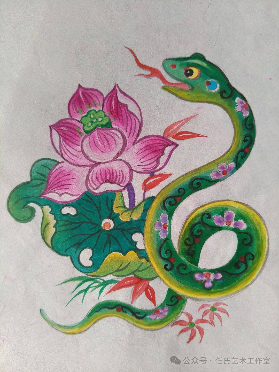 河北蔚县任玉德彩色剪纸作品赏析