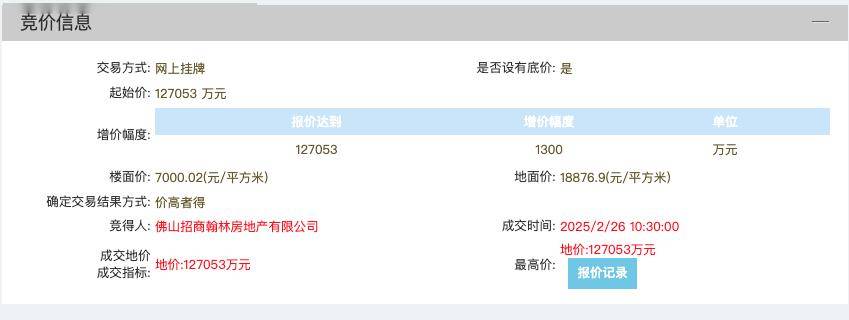 7000元/㎡！超级靓地！招商12.7亿重返佛山新城！一线望江！30%阳台率