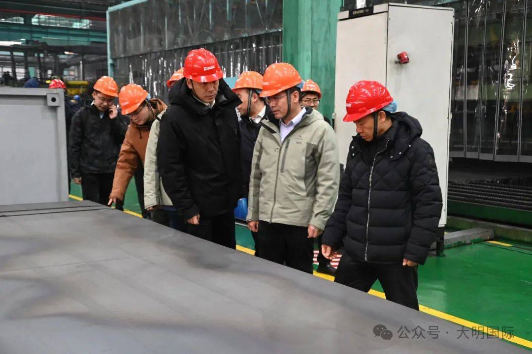 晋钢控股集团副总经理陈友一行来访大明