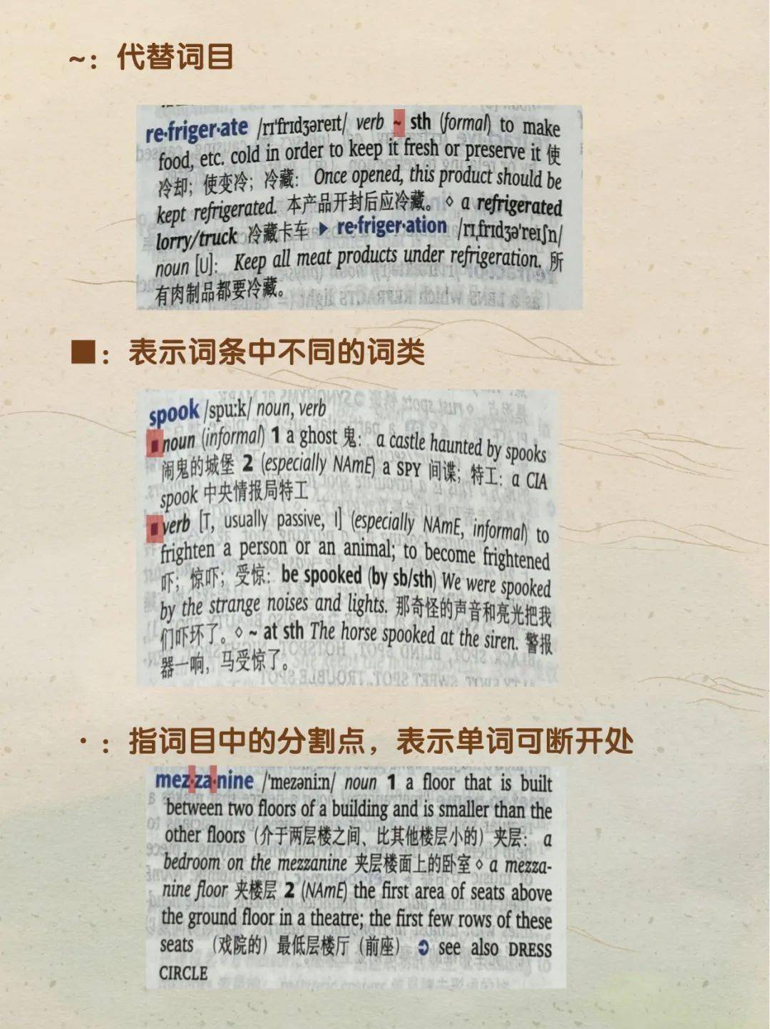 牛津高阶》里这些符号是什么意思？_搜狐网