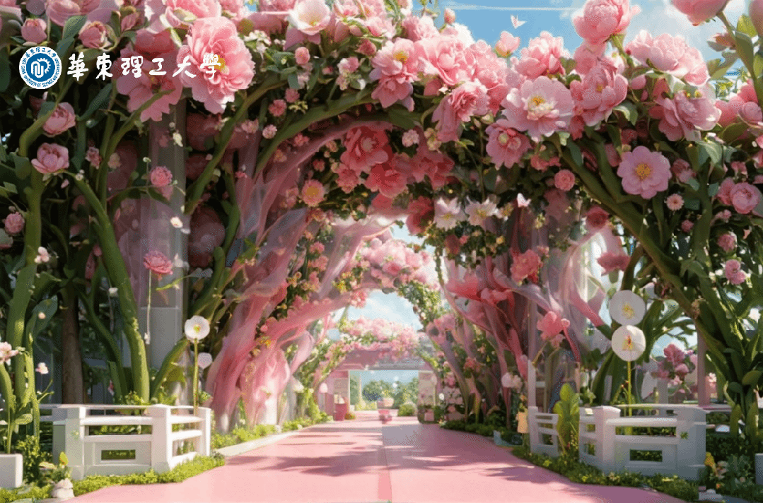 诗意的数字花园为华理校园美景添上春衣感受万物蓬发的勃勃生机第一站