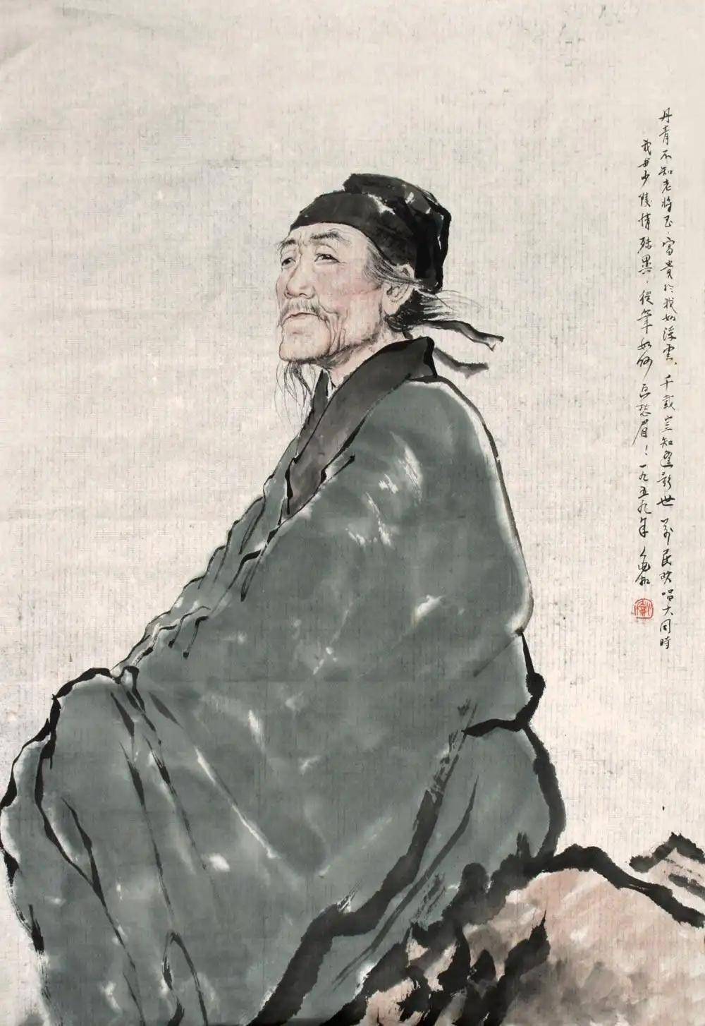 蒋兆和现代水墨人物画欣赏