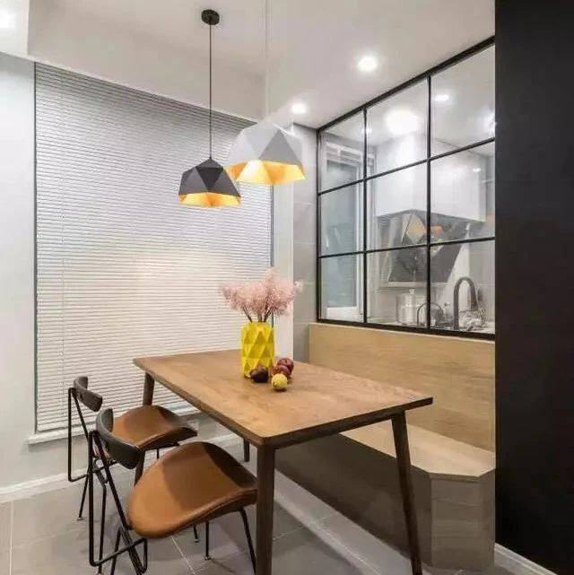 9种小户型餐厅,美观又实用,还非常节省空间,这样装真心明智_餐椅_餐桌_收纳