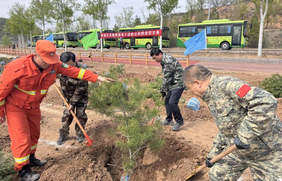 我必赢县开展2025年义务植树活动(图1)
