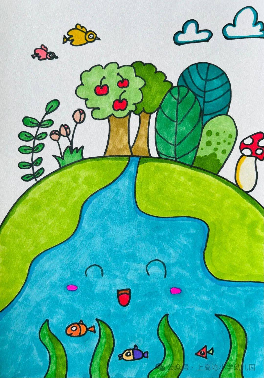 妙笔勾勒地球韵 丹心守护生态情