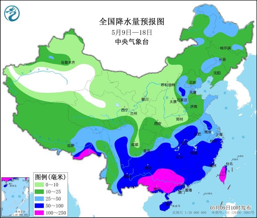 中央气象台:未来十天江南东部华南降水偏多 西北地区东南部黄淮等地降水持续偏少_华北_天气_部分