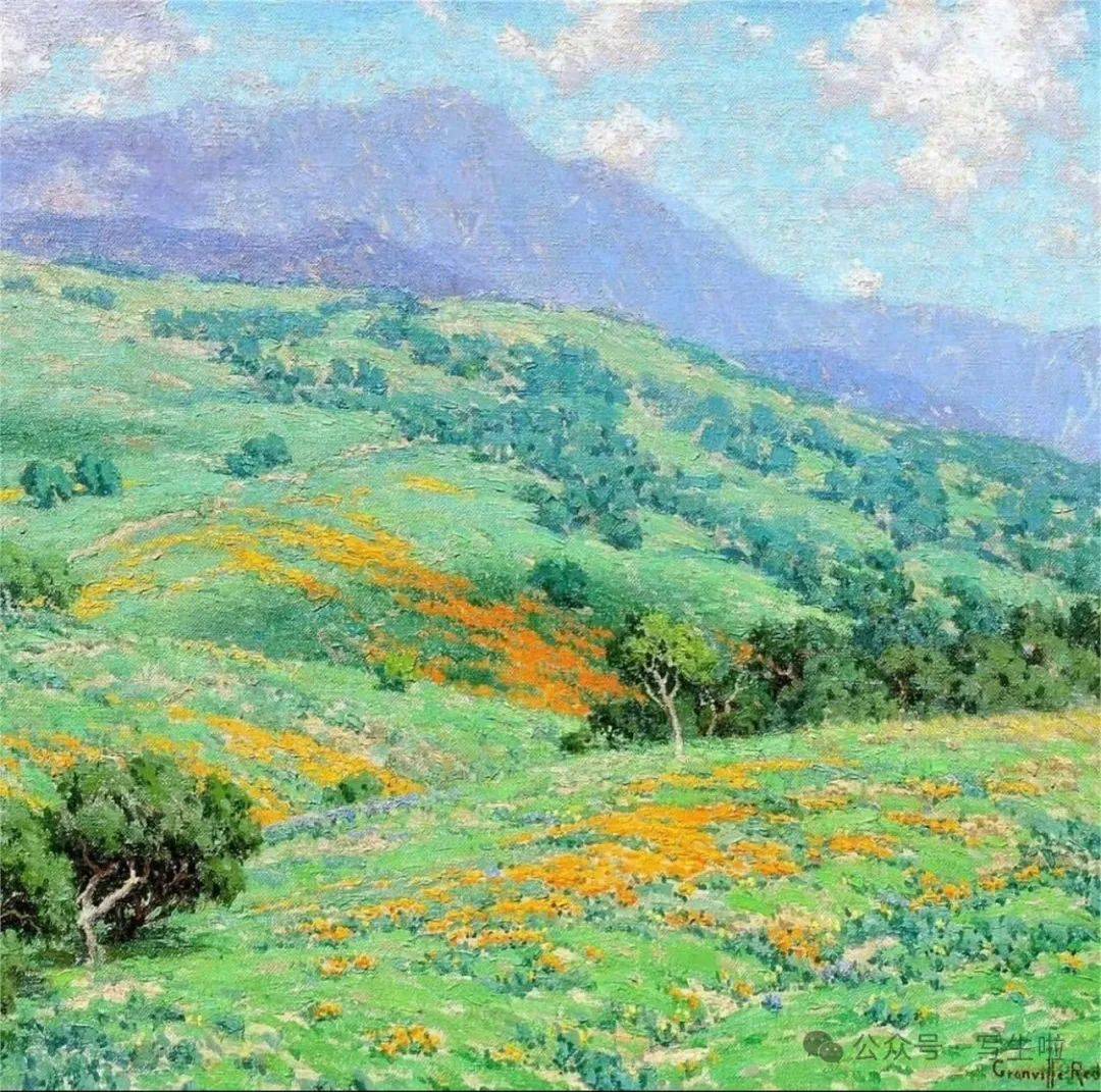 山花烂漫丨美国艺术家雷德蒙德风景作品