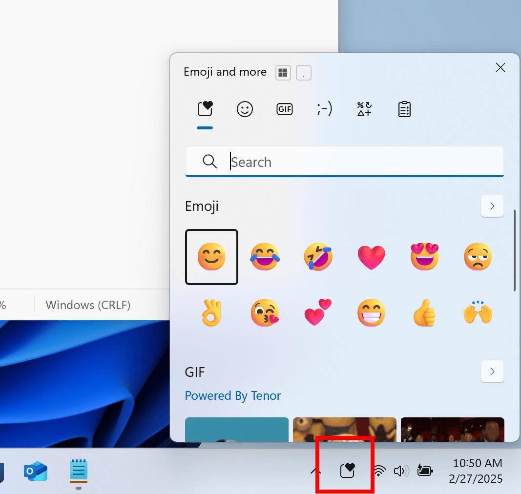 微软发布 Win11 Canary 27858 预览版：系统托盘新增表情图标
