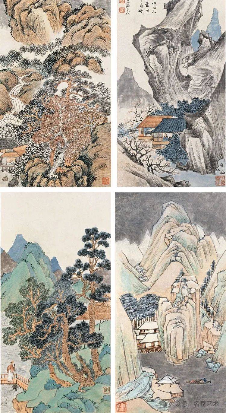 名品视界张石园绘画作品欣赏