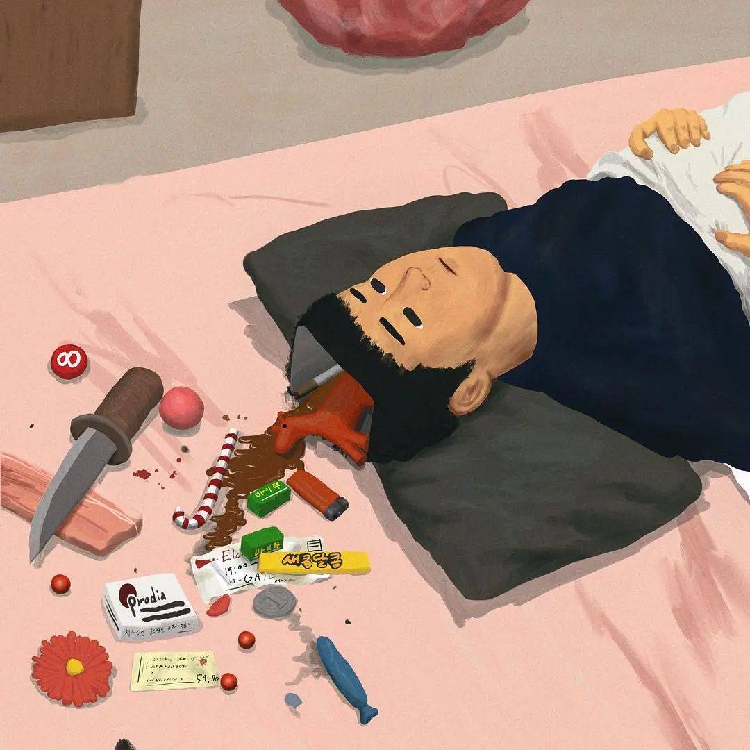 插画| 当代"活人微死":一场集体的精神葬礼
