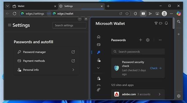 微软Edge 137版本移除Wallet等功能