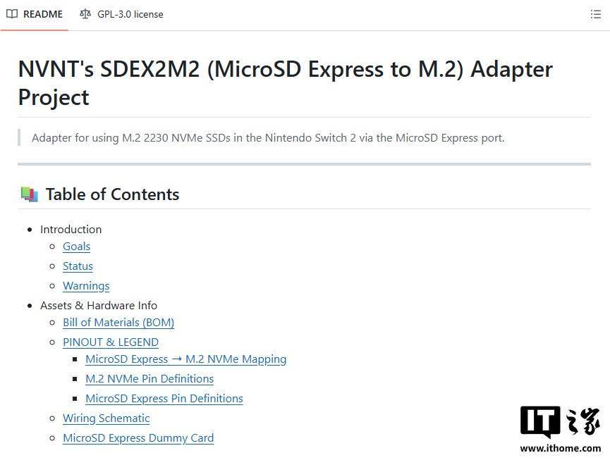 开发者开源SDEX2M2适配器项目，让Switch 2用上更便宜的 M.2 SSD