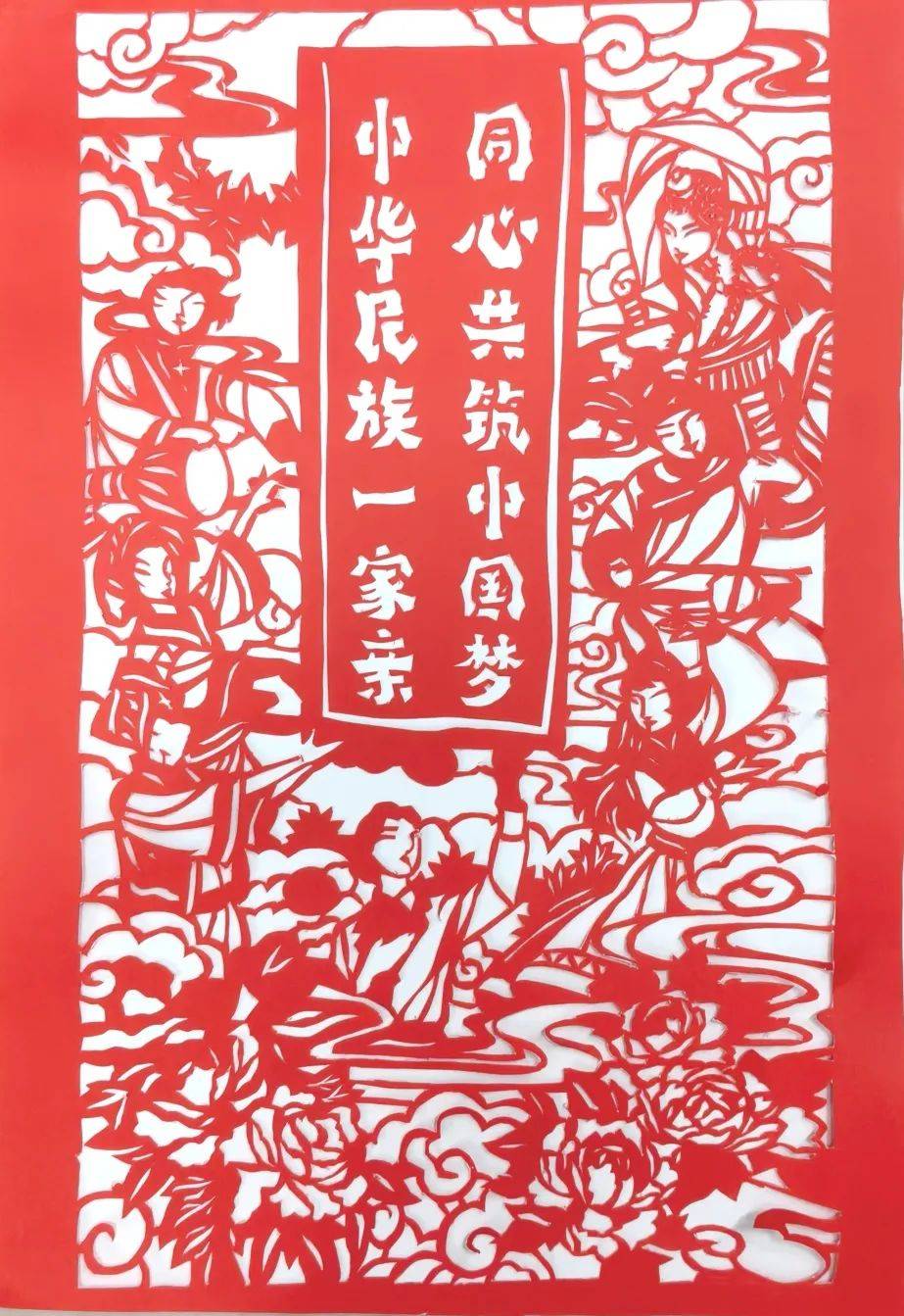 "同心共筑中国梦"体现了全国各族人民团结一心,为实现国家富强,民族