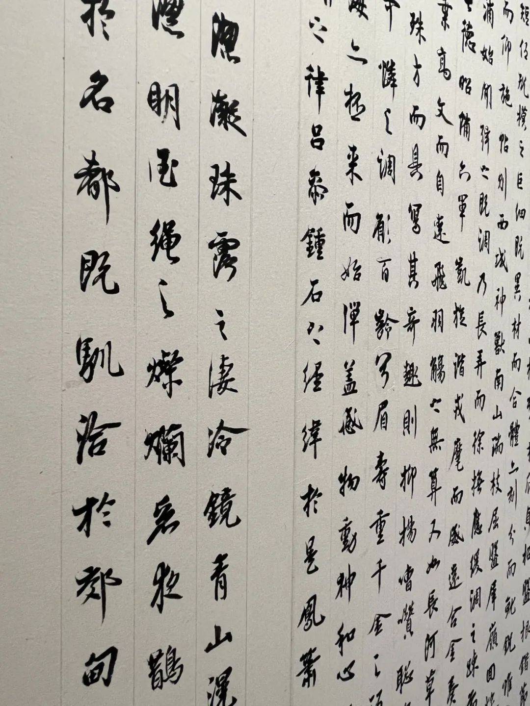 年考取本校书法学院硕士研究生左右行书 空海《遍照发挥性灵集》选录