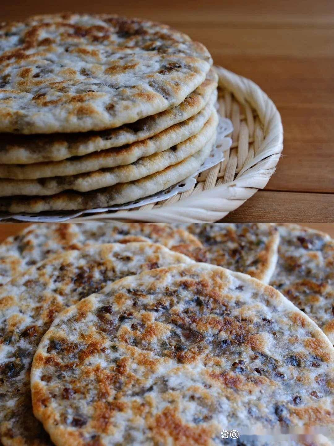 梅干菜烤饼酥脆咸香,女儿连吃三天,早餐再也不碰面包牛奶!