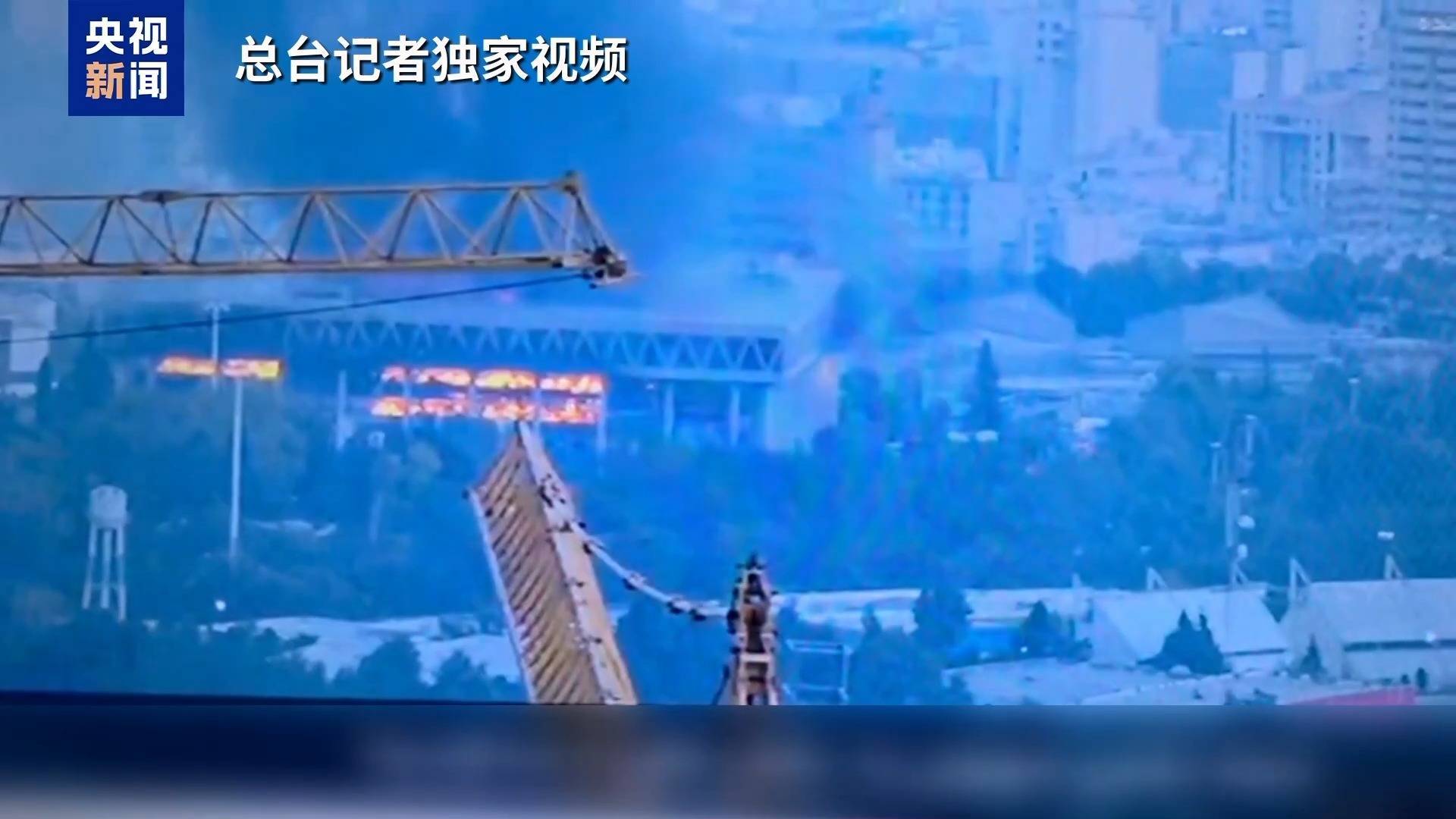 现场广播期间，伊朗州的状态被风罢工击中，主