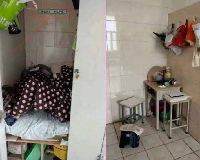 南京一高校让保洁住厕所隔间？一人搬整栋楼行李？ 校方发布状况阐明