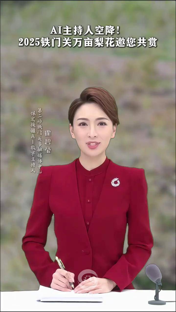 2025铁门关万亩梨花邀您共赏 新疆是个好地方 梨花开 ai主持人
