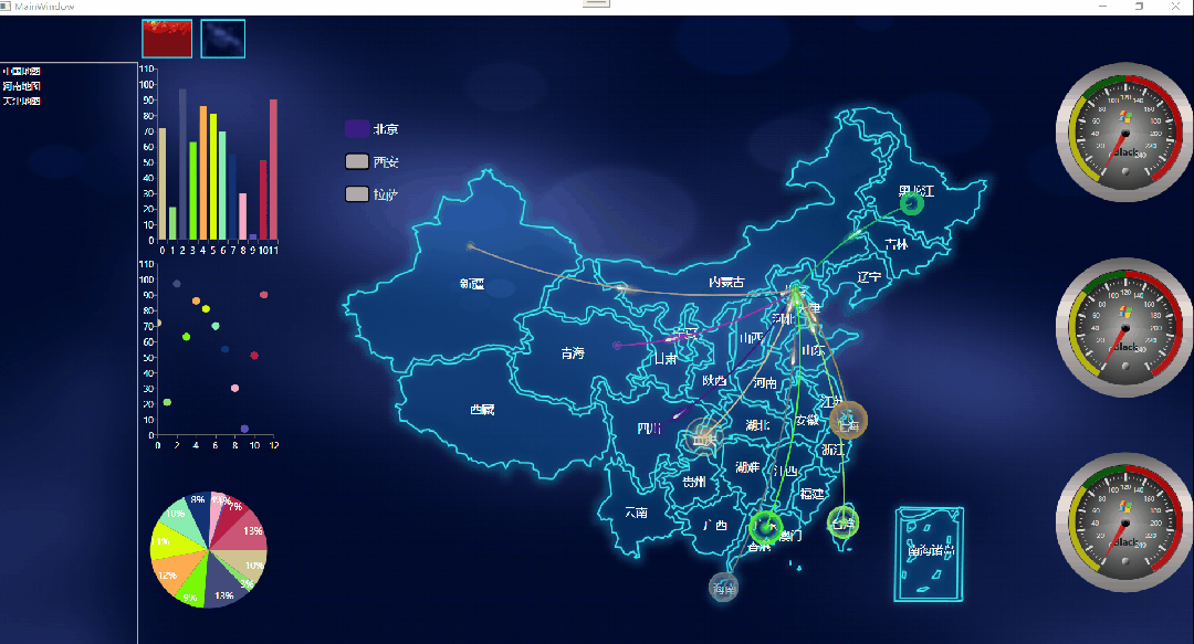 wpf 开源数据可视化大屏解决方案