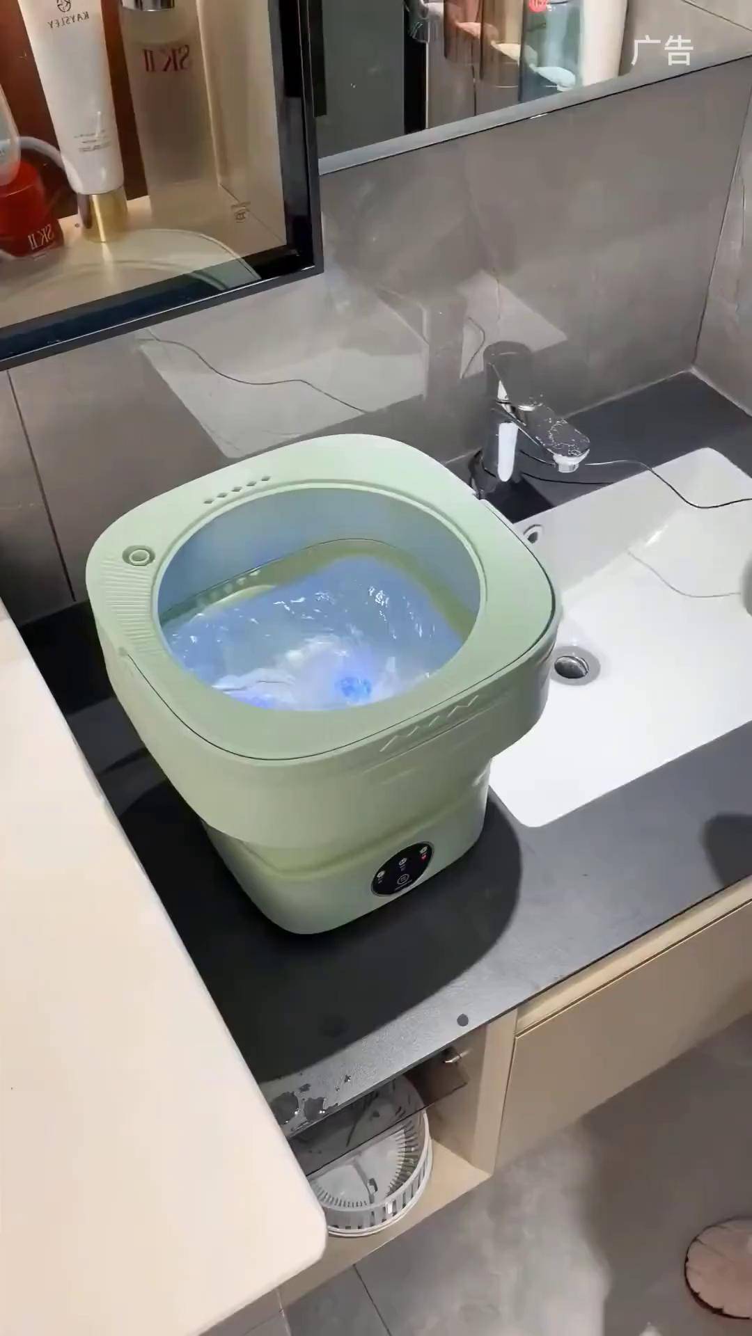 洗衣机小巧 方便携带 折叠式迷你洗衣机 可折叠小型洗衣机 折叠小洗衣