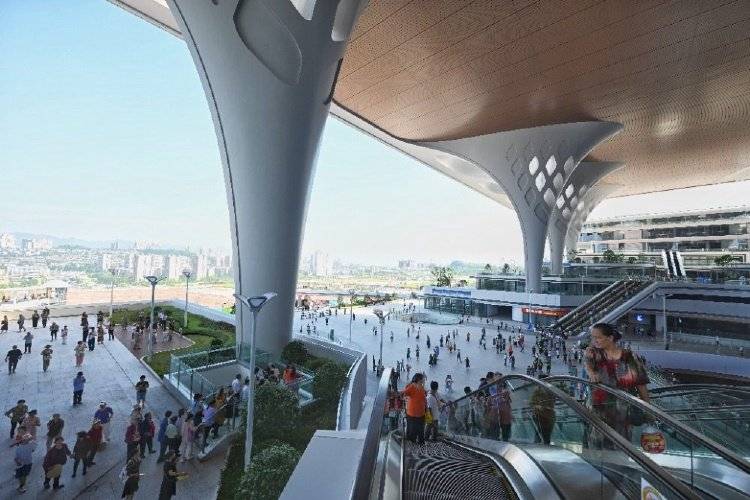 溺宠娇宝贝:重庆东站首次迎来大规模外宾 集体惊呼：空间大，太舒适了！