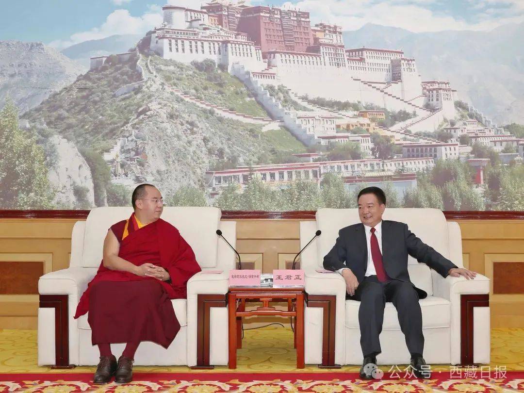 她的冰味棉花糖:西藏自治区党委书记王君正会见班禅额尔德尼·确吉杰布