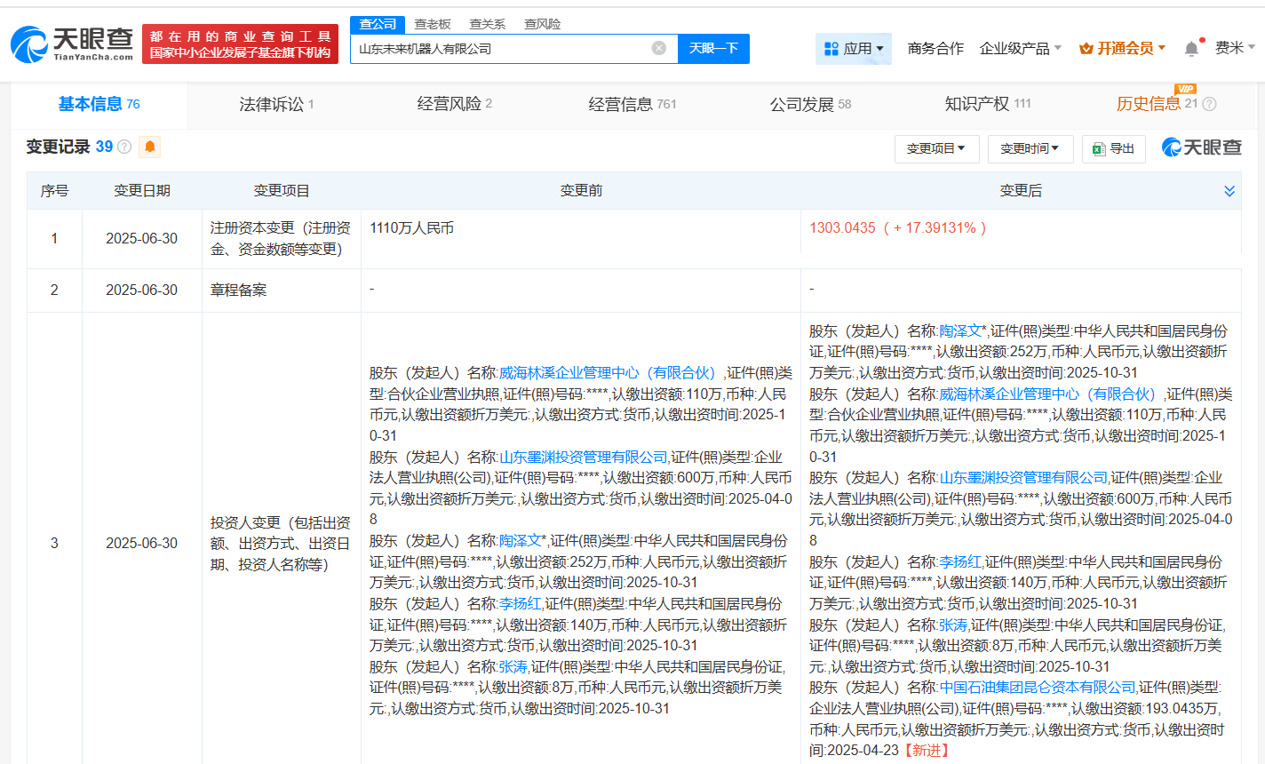 中石油昆仑资本携手山东未来机器人，共谱智能制造新篇章