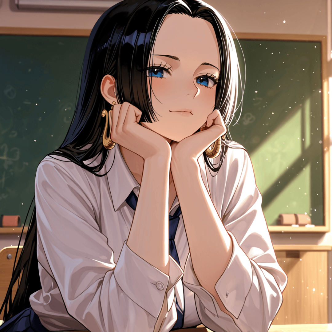 海贼王女帝学生装美美哒!