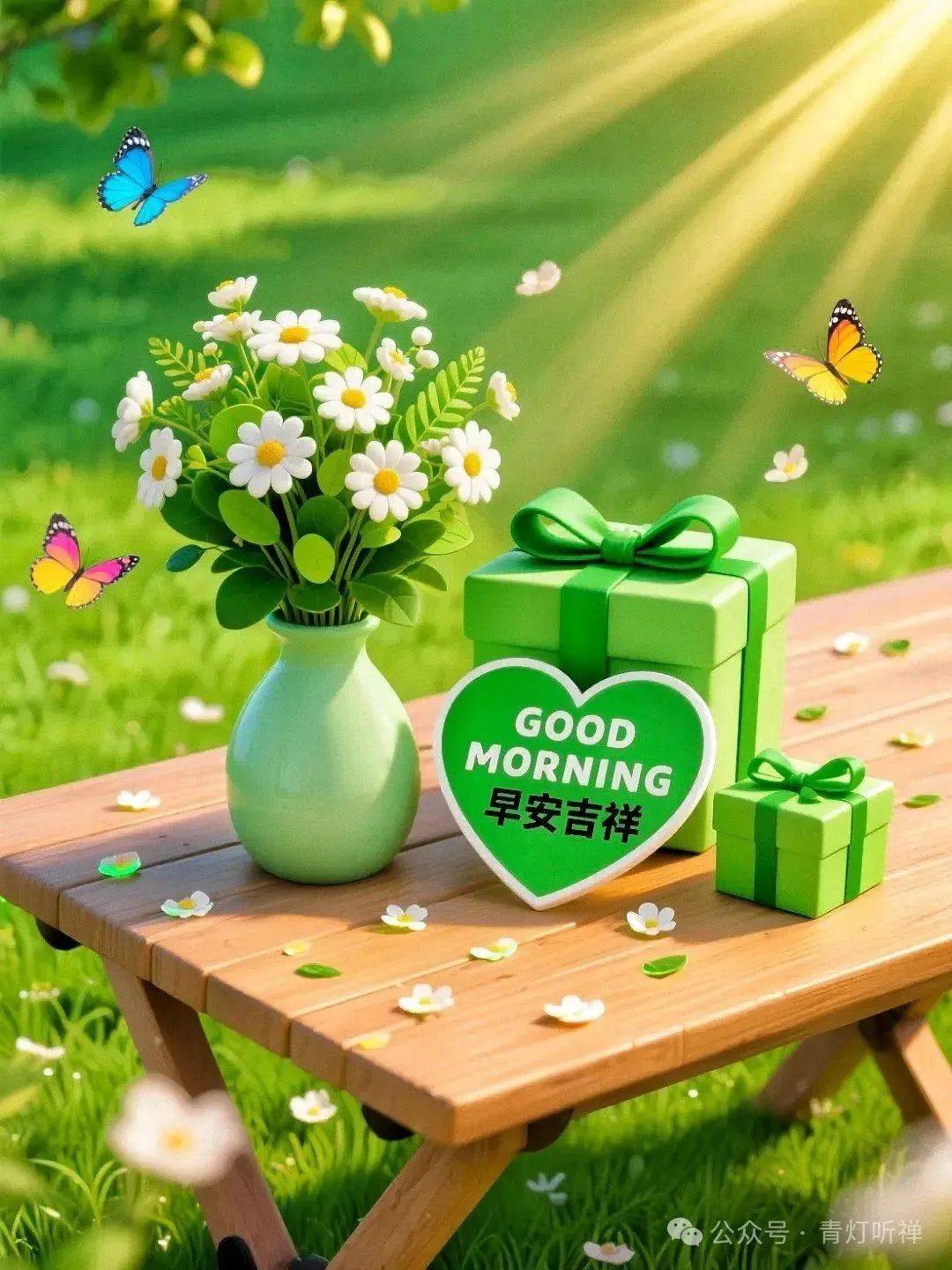 166张早安吉祥图片愿你今日心无烦忧事事顺意