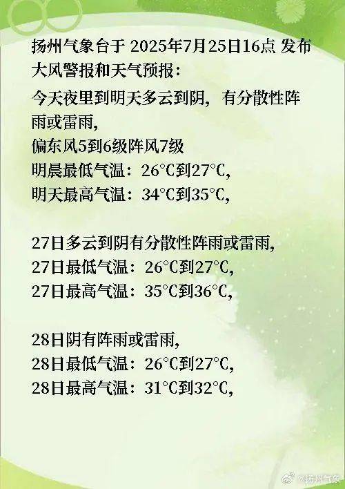 三台共舞！扬州将迎阵风7级+雷雨！