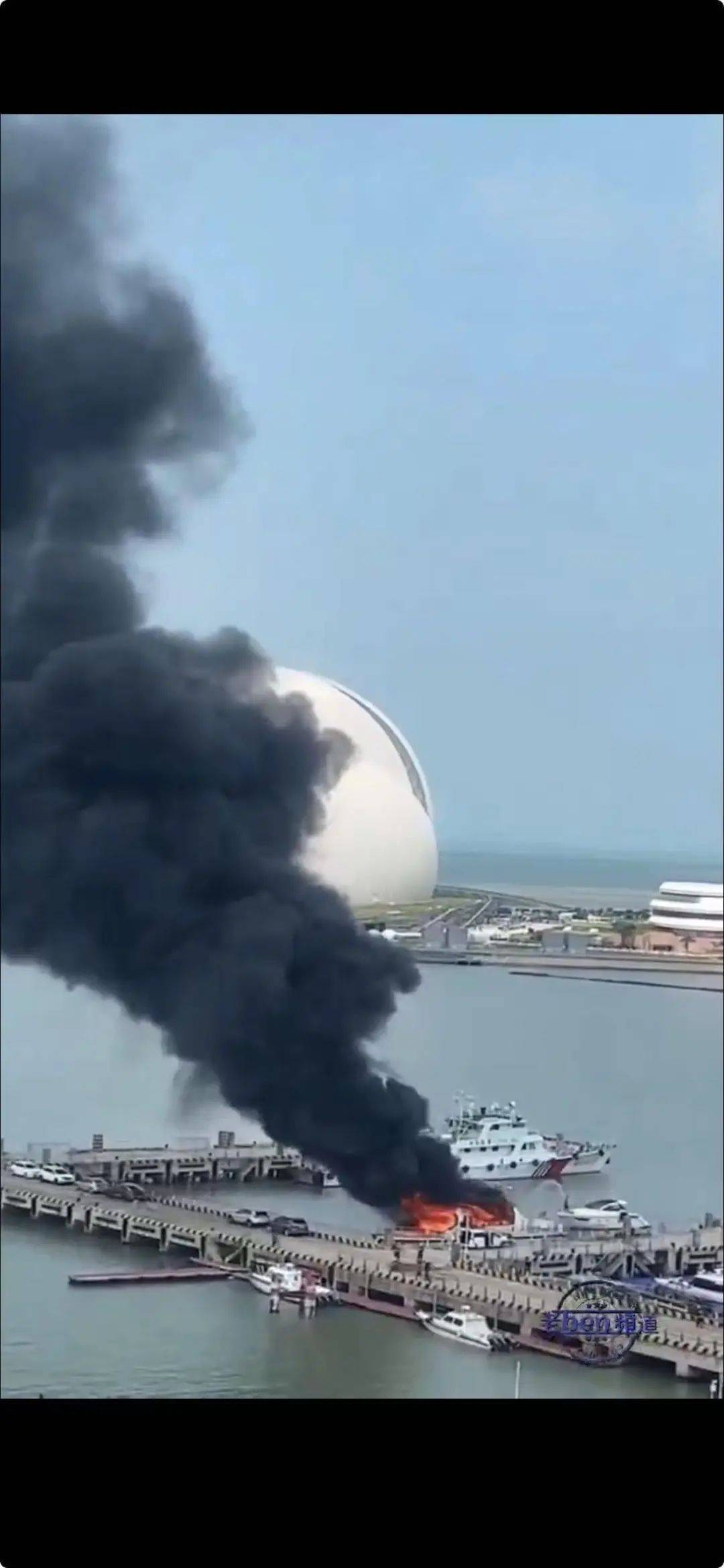 浓烟滚滚！珠海日月贝附近起火，官方通报